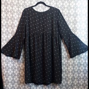 Ann Taylor LOFT crescent moon print dress Large